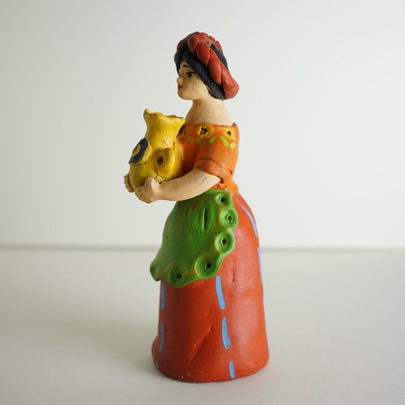 Handcrafted Ceramic Clay Guatemalan Woman Coffee Farmers - Picture 8 of 8